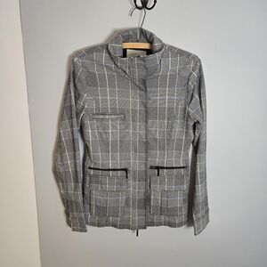 Anatomie Women’s Charcoal Plaid Kenya Safari Travel Jacket sz S